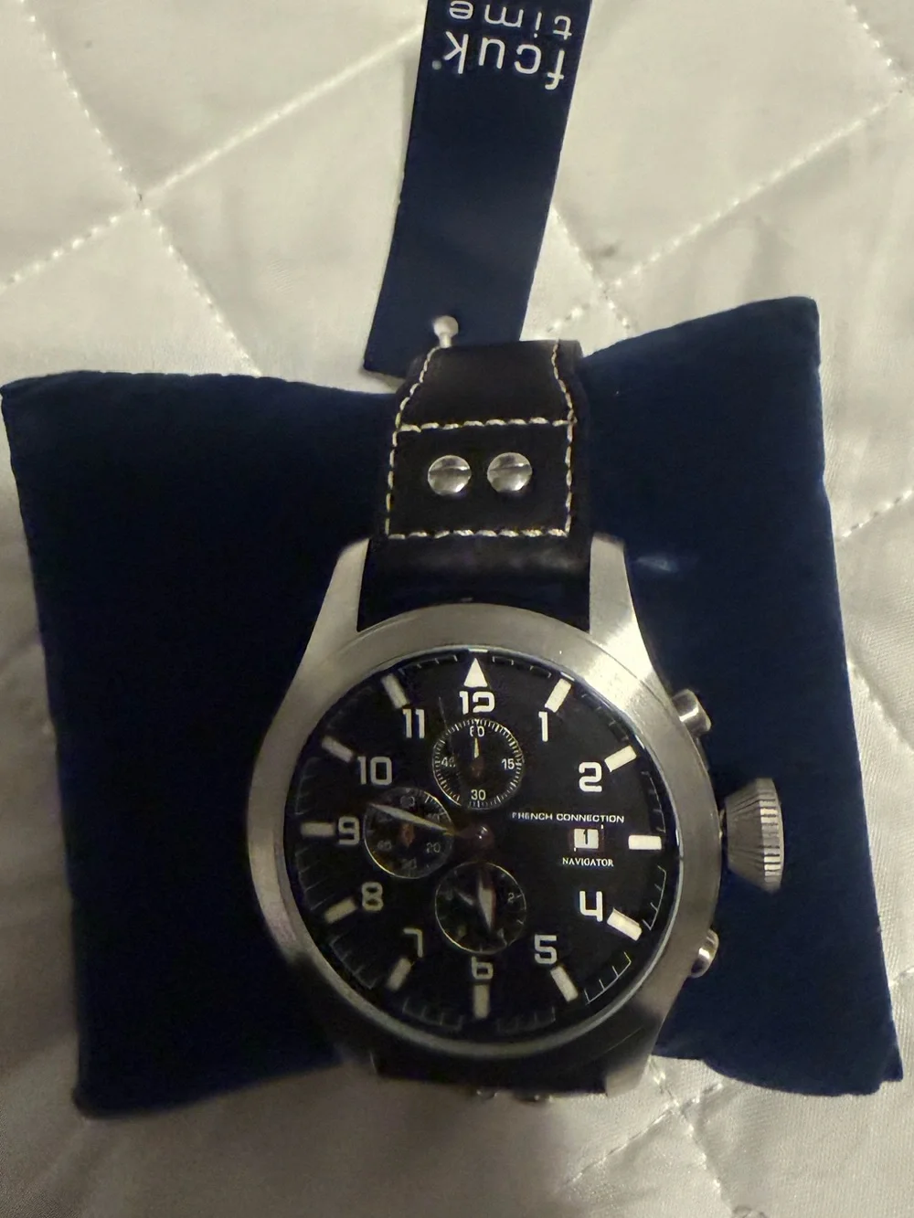 Funk Time Black Leather Men's Watch Bag - Unbranded